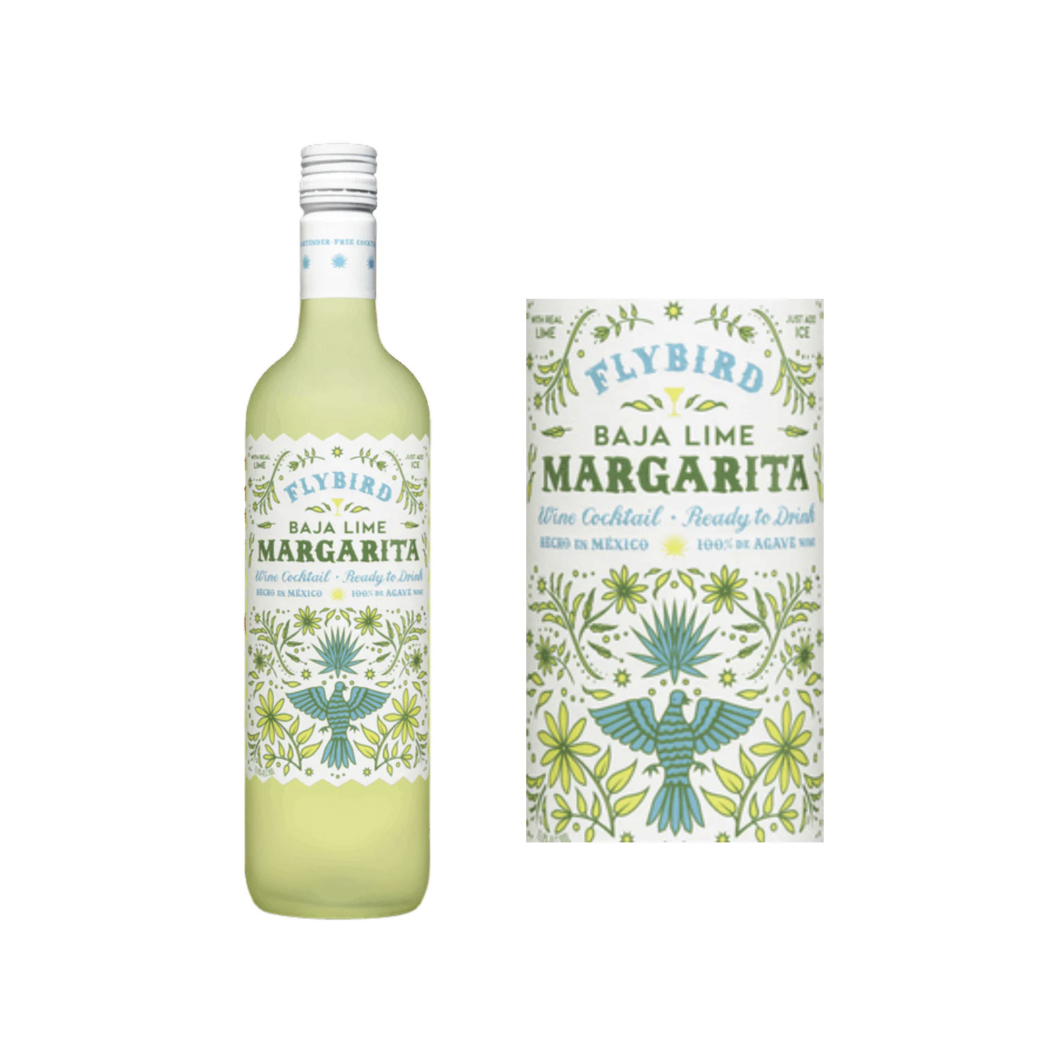Flybird Baja Lime Margarita Agave Wine Cocktail (750 ml) - Image 2