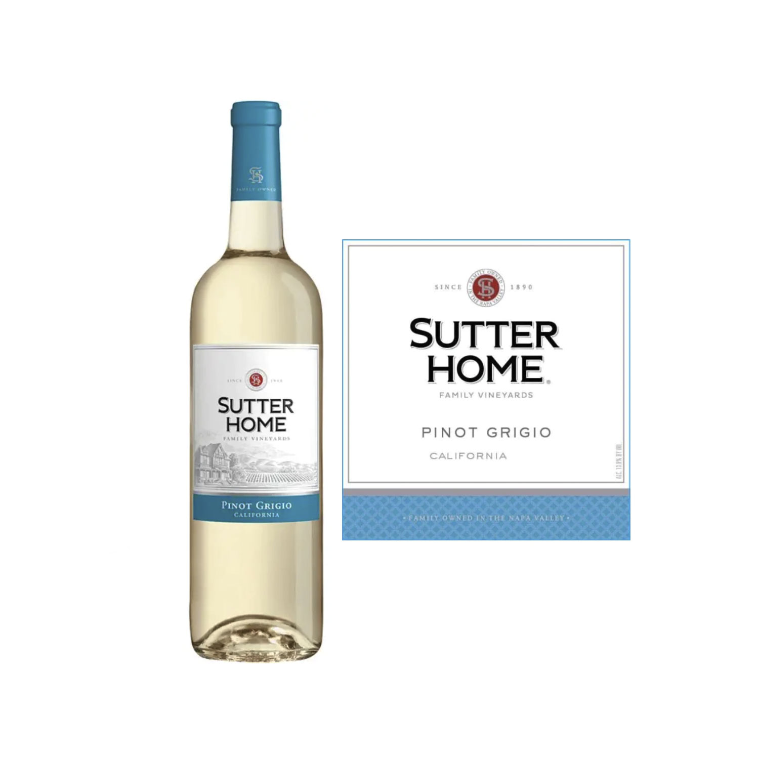 Sutter Home Pinot Grigio (750 ml) - Image 2